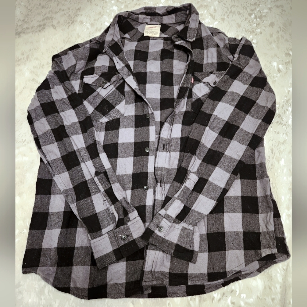 Mens flannel button down